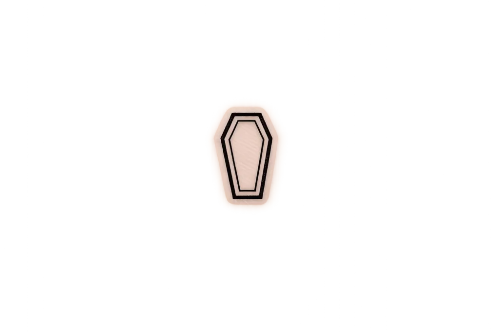 Coffin Outline Tattoo