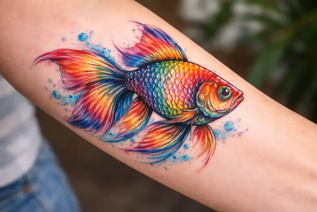 Colorful Fish Tattoo Designs