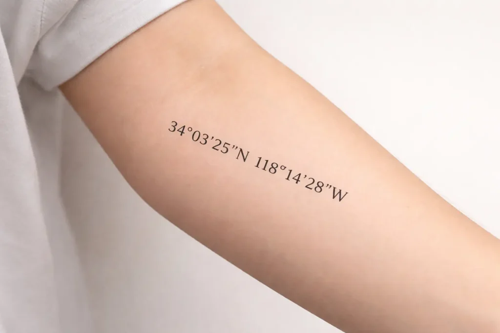 Coordinates Tattoo