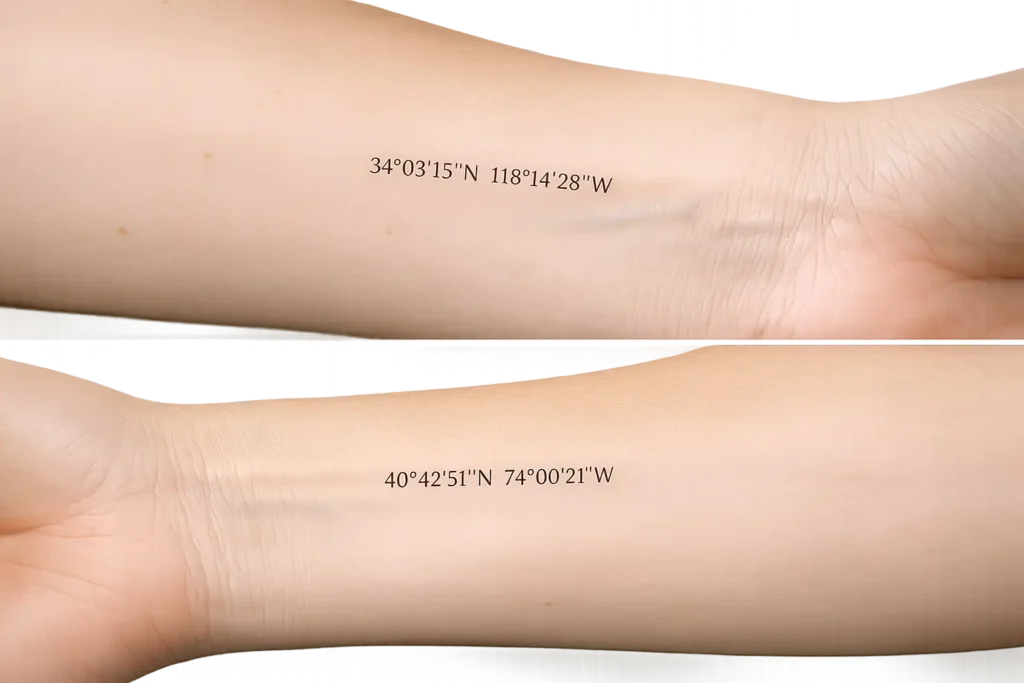 Coordinates Tattoo