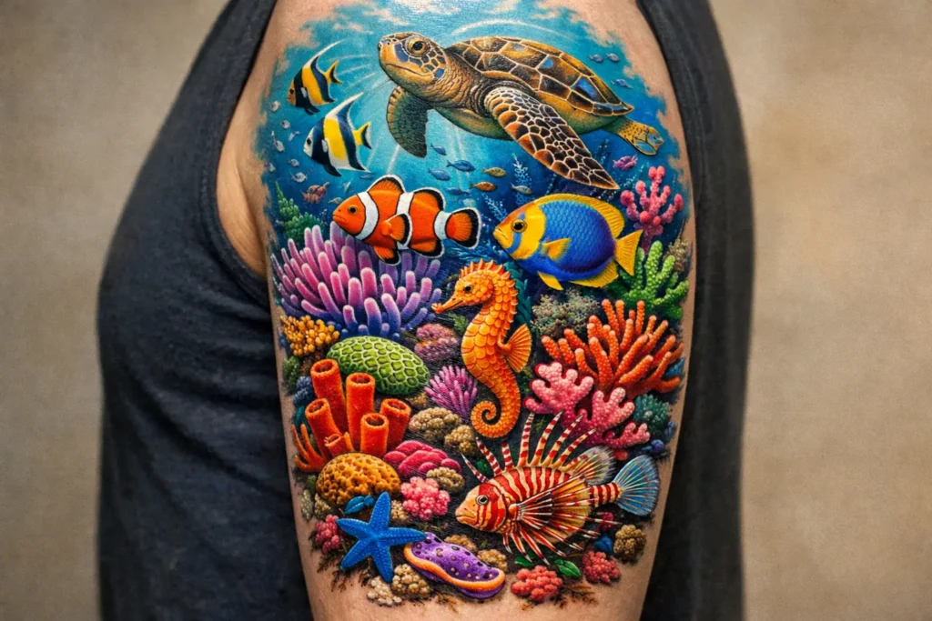 Coral Reef Tattoo Inspirations