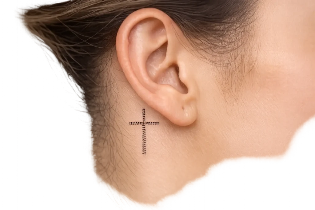 Cross with Dots Design