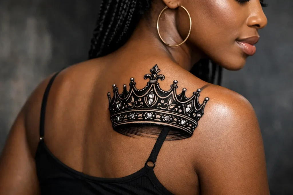 Crown Tattoo Design