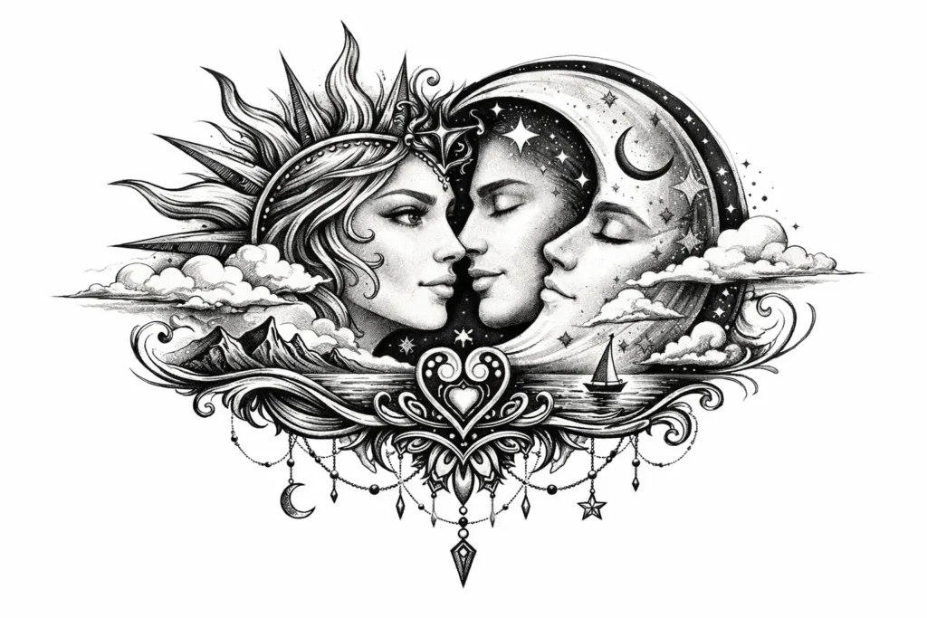 Custom Couple Tattoo Design