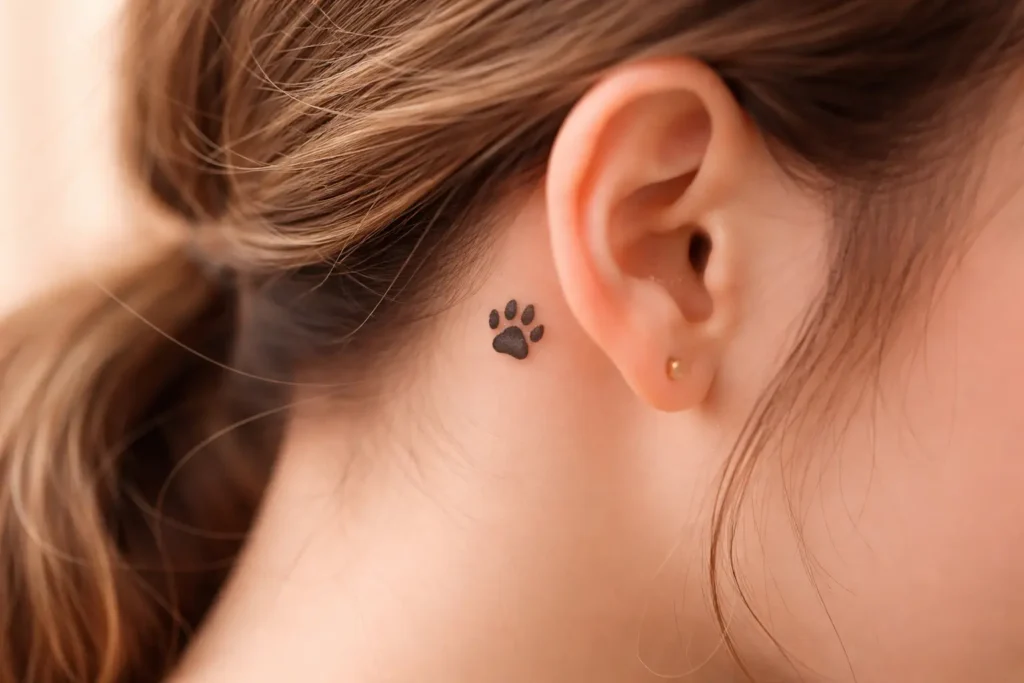 Cute Paw Print Tattoo Ideas
