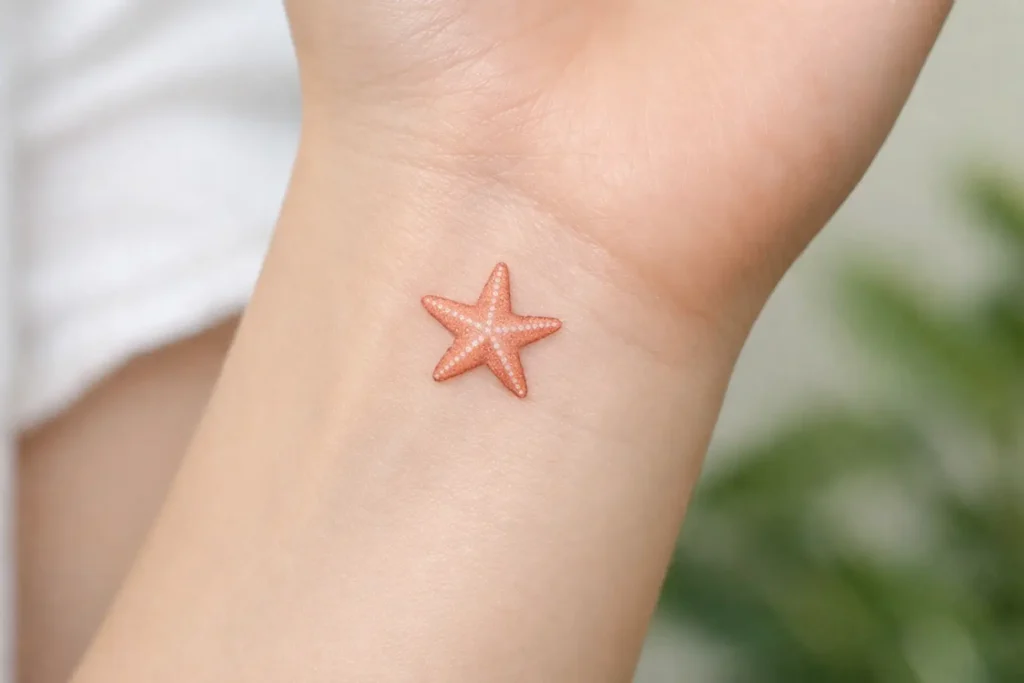 Cute Starfish Tattoo Concepts