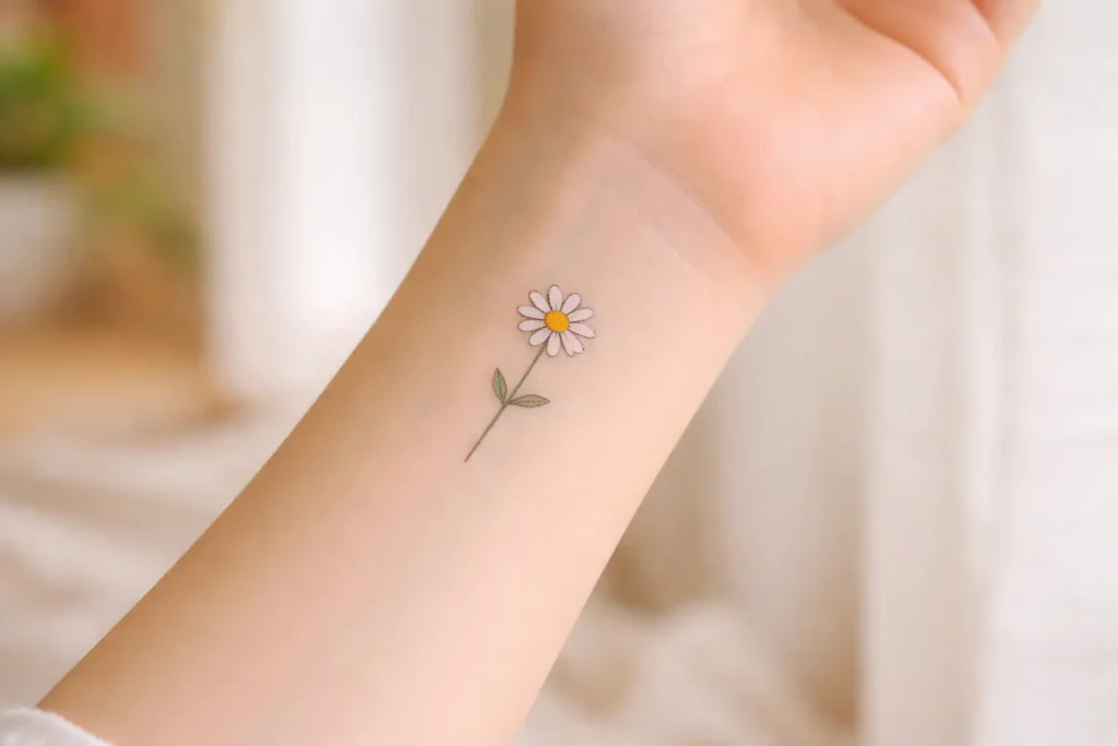 Daisy Tattoos That Symbolize Innocence and Simplicity