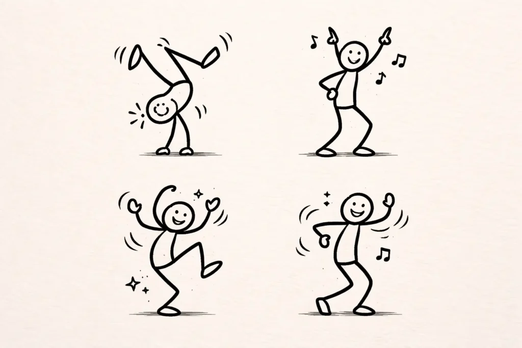 Dancing Stick Figures