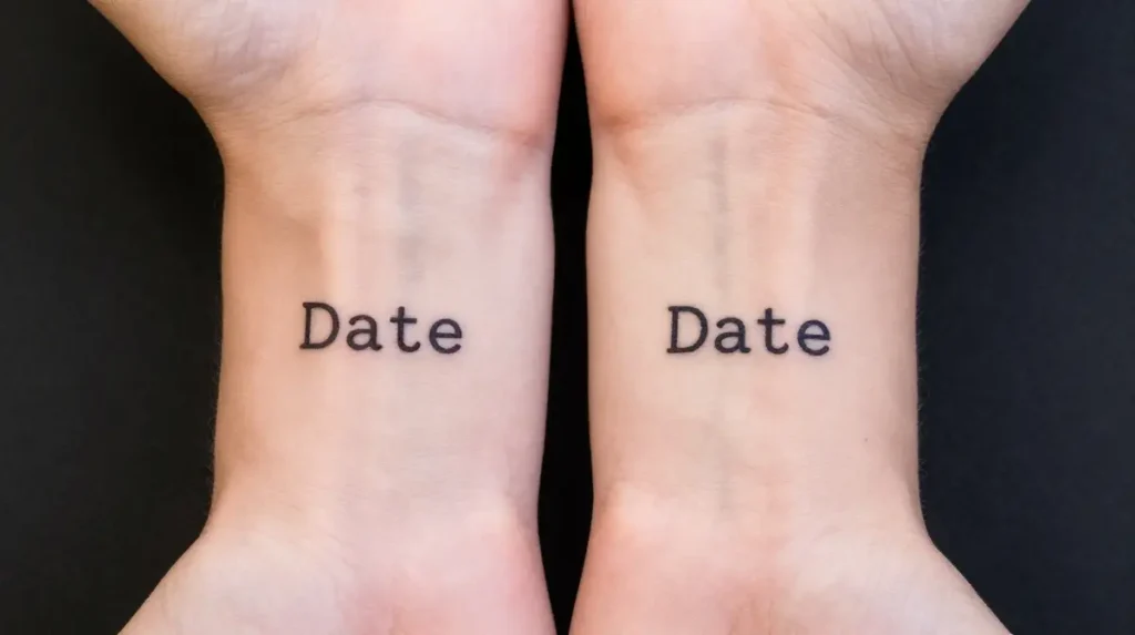 Date Tattoo Idea