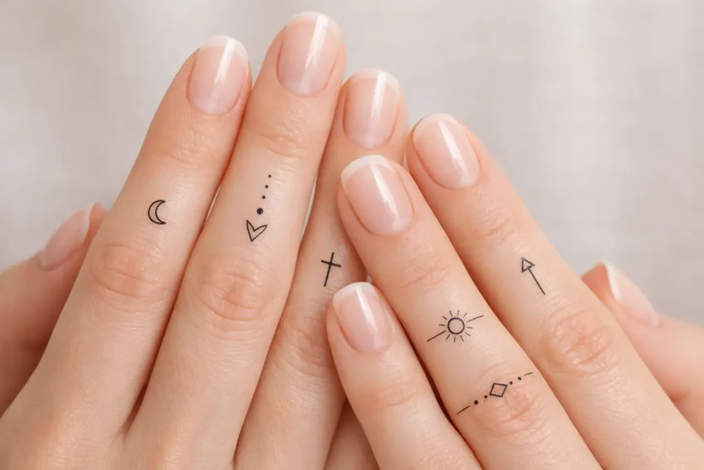 Delicate Finger Tattoos