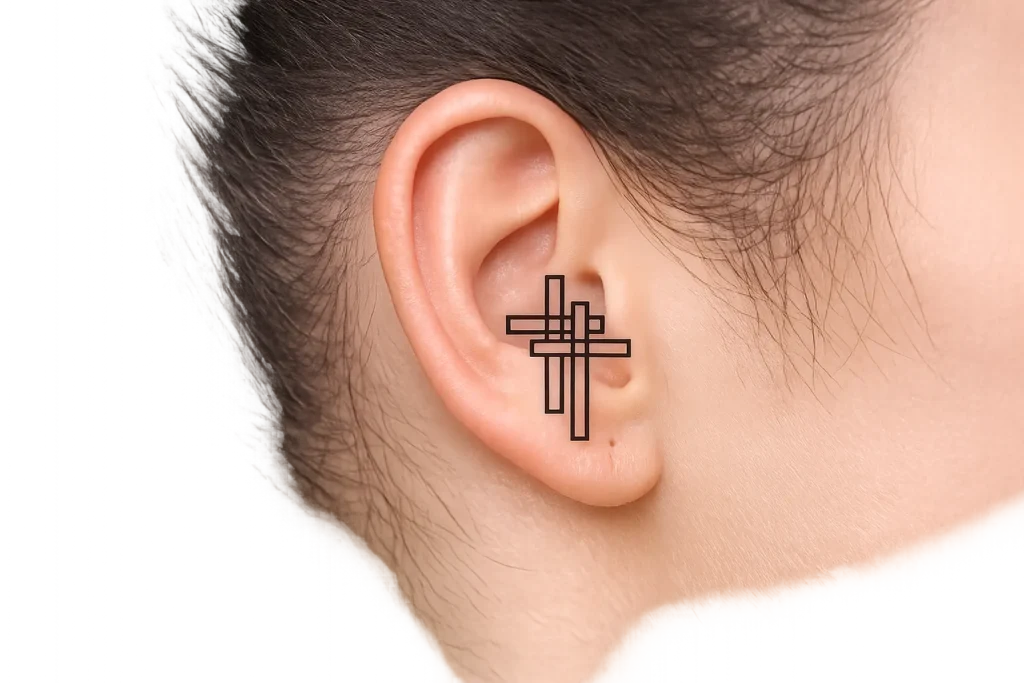 Double Cross Tattoo