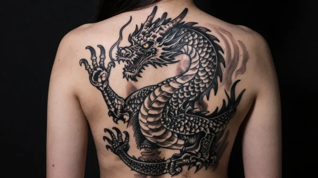 Dragon Back Tattoos
