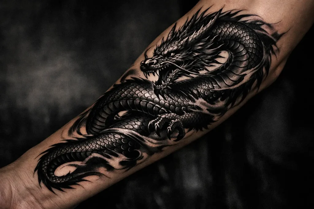 Dragon Forearm Tattoo