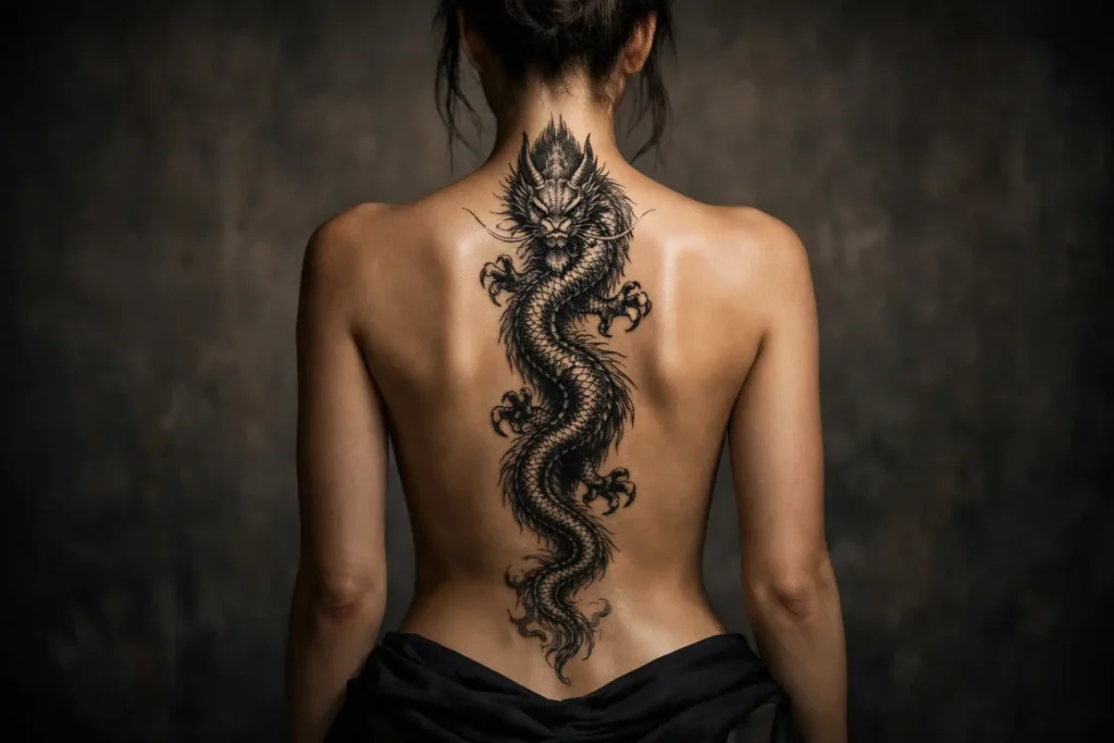 Dragon Spine Tattoo