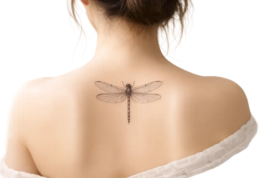 Dragonfly Feminine Tattoo