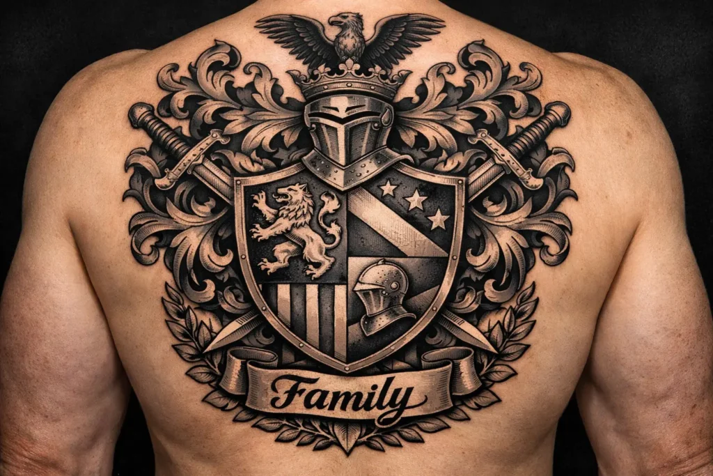 Family Crest Tattoo