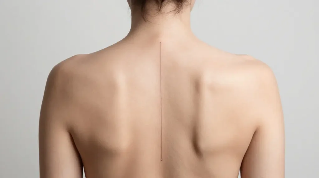 Fine Line Back Tattoos