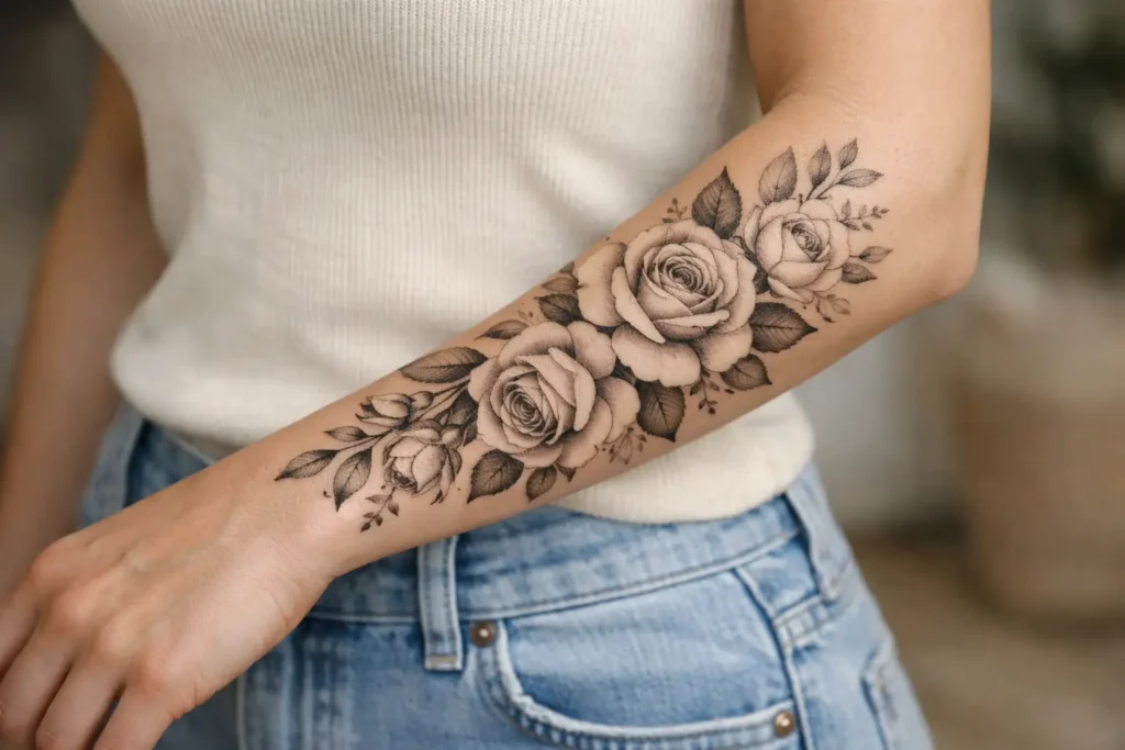 Floral Forearm Tattoos