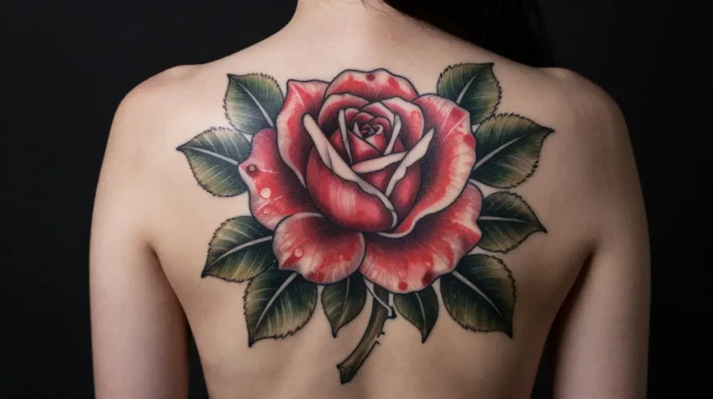 Full Back Rose Tattoos