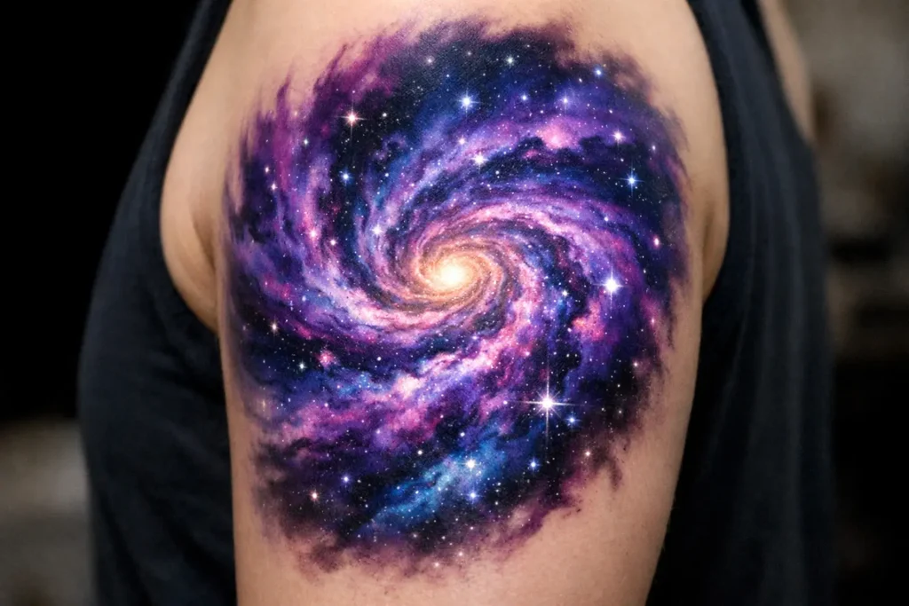 Galaxy Tattoos That Capture Infinite Beauty