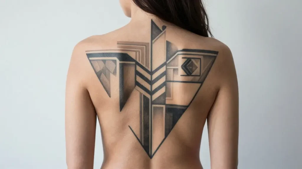 Geometric Back Tattoos