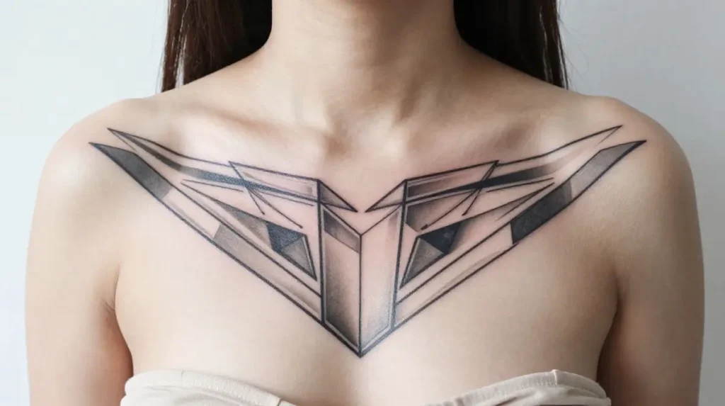 Geometric Chest Tattoos