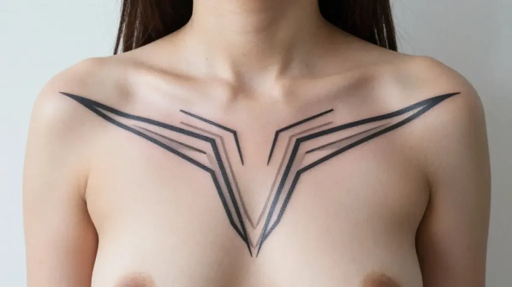 Geometric Chest Tattoos