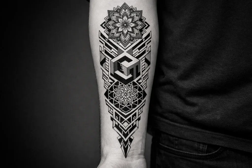 Geometric Forearm Tattoo