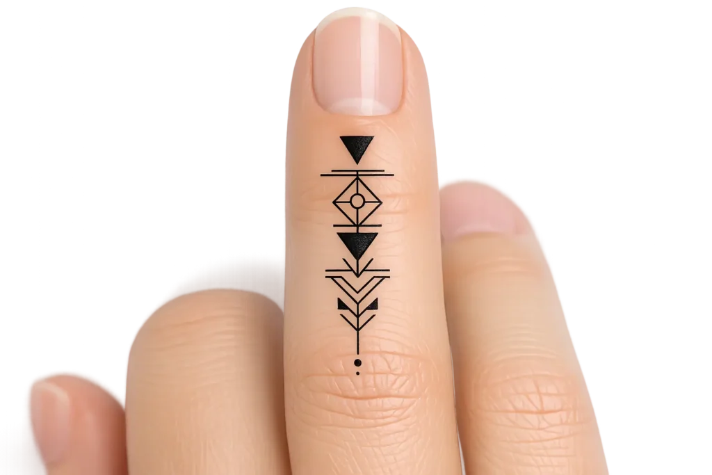 Geometric Line Tattoo