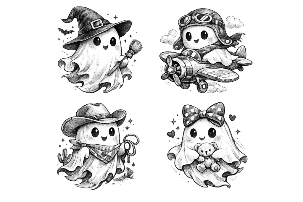 Ghosts with Accessories