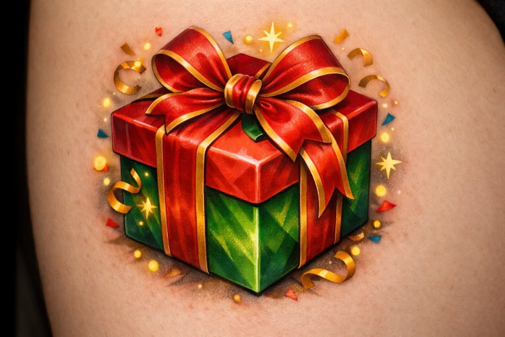 Gift Box Tattoo Concept