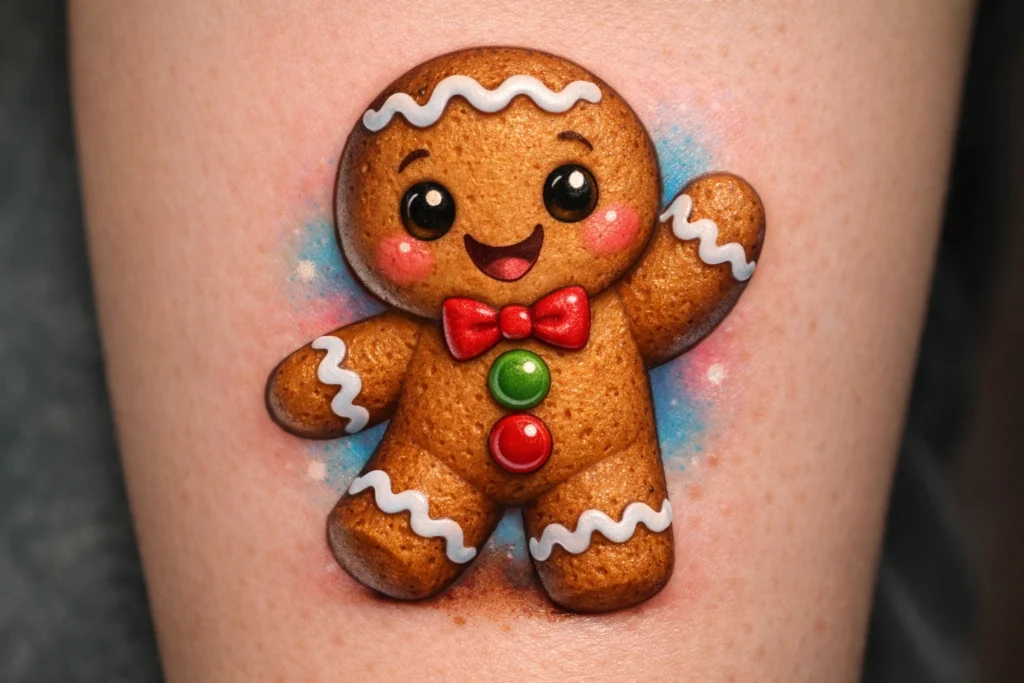Gingerbread Man Tattoo Idea