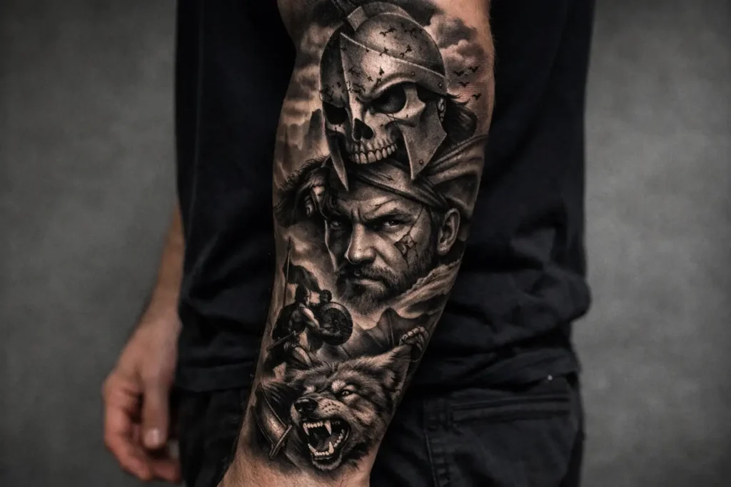Half Sleeve Forearm Tattoo