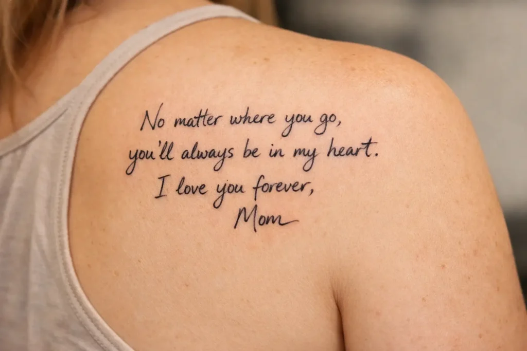 Handwritten Message Tattoo