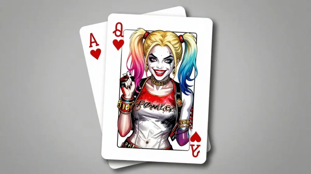 Harley Quinn Playing Card Tattoo