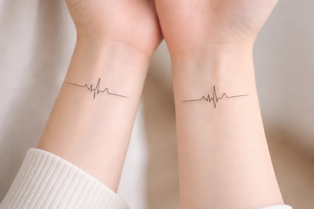 Heartbeat Line Tattoo