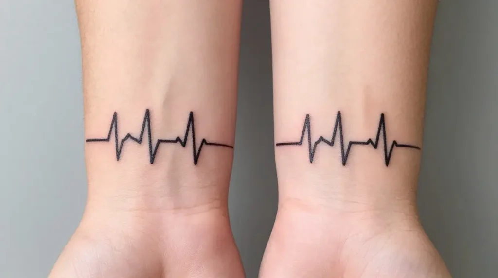 Heartbeat Line Tattoo