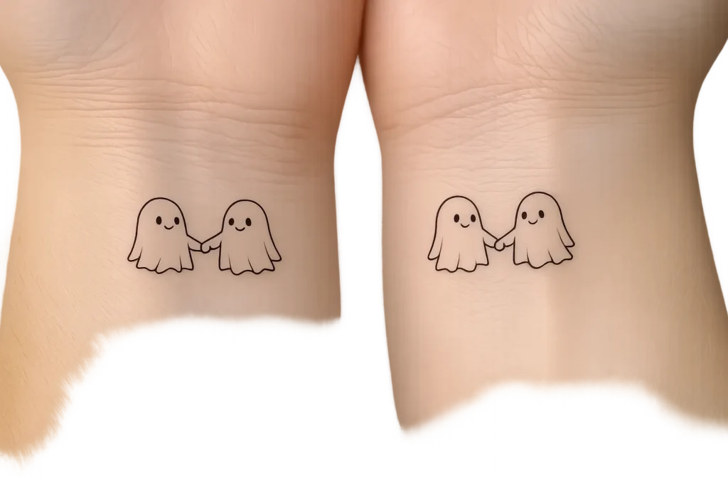Holding Hands Ghosts
