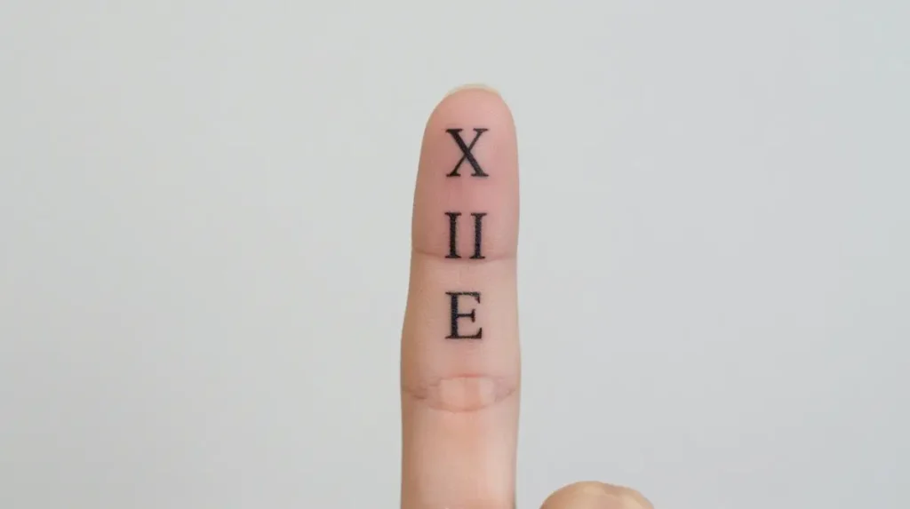 Initials and Roman Numerals