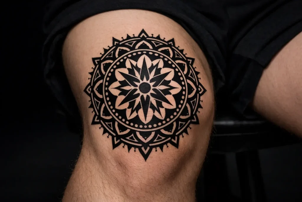 Knee Tattoo Placement Bold Centerpiece
