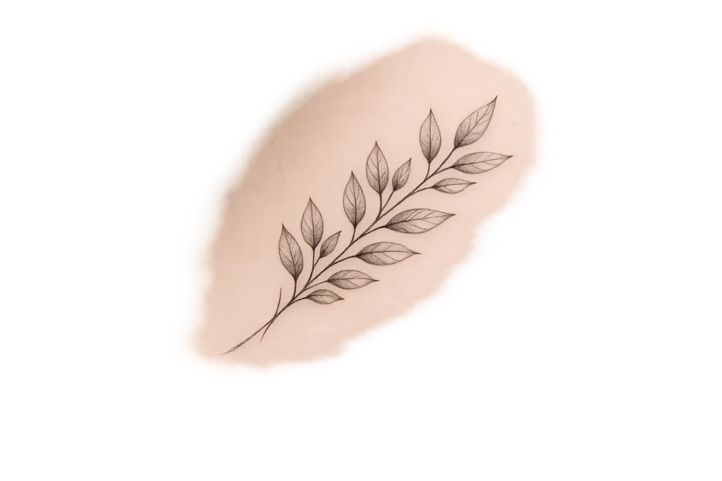 Leaf Branch Tattoo