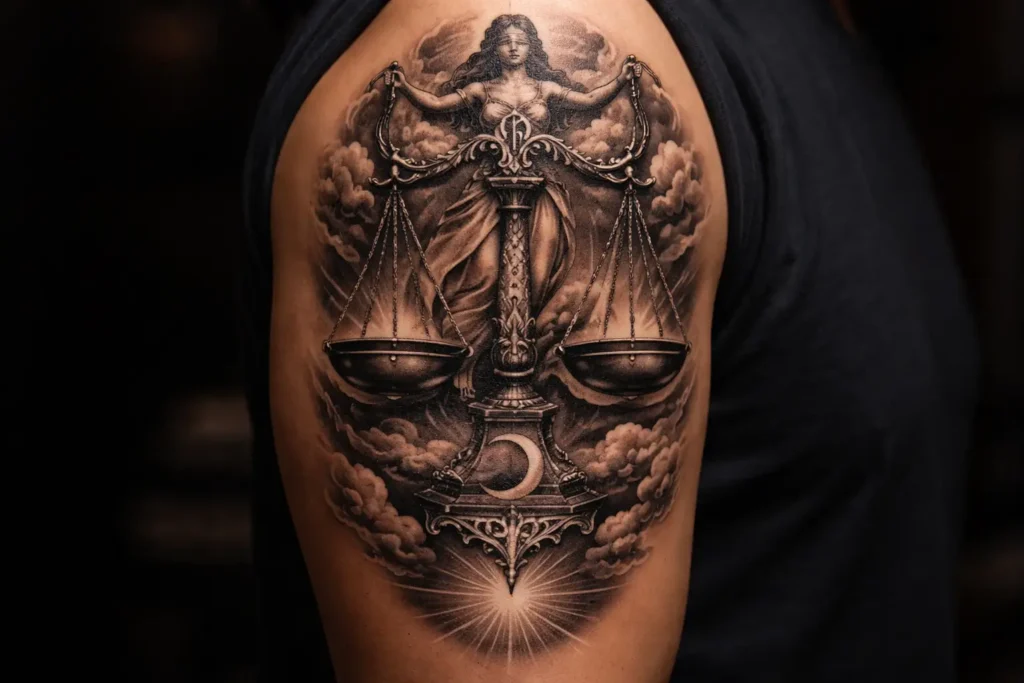 Libra Arm Tattoo