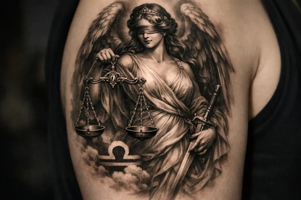 Libra Goddess Tattoo