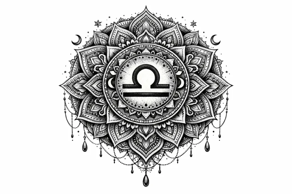 Libra Mandala Tattoo