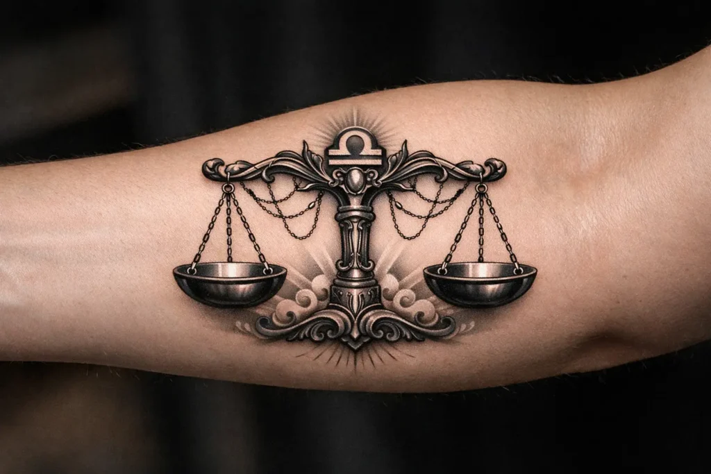 Libra Scales Tattoo