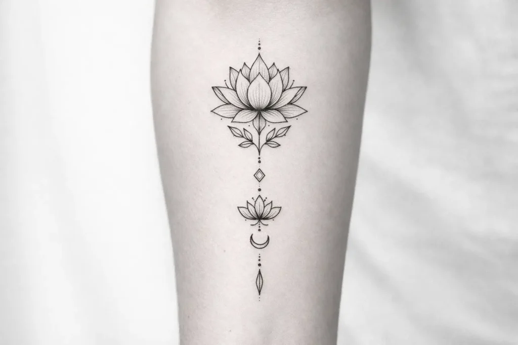 Lotus Flower Tattoos That Represent Growth and Strength