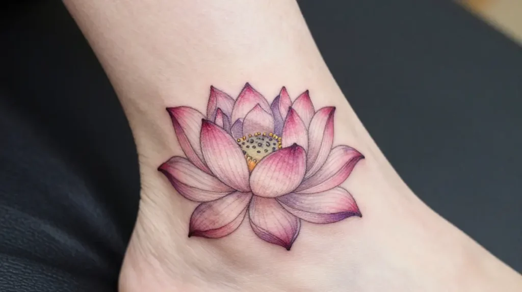 Lotus Flower Tattoos for Spiritual Awakening
