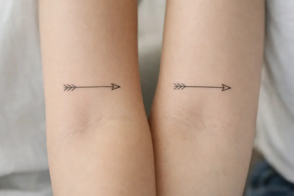 Matching Arrow Tattoos