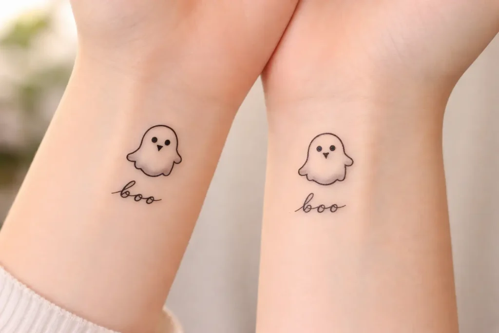 Matching Boo Text with Ghost