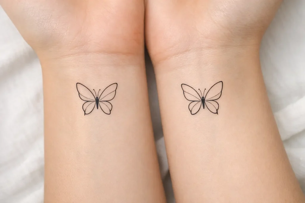 Matching Butterfly Tattoo Ideas